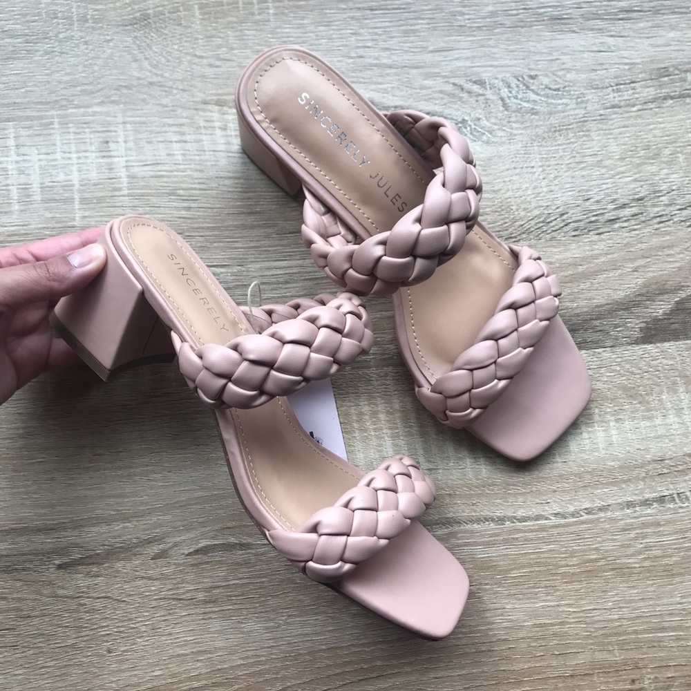 New SINCERELY JULES Braided Heels